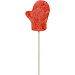 Карамель леденцовая на сахаре Варежка 3D, 40г, красная