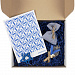 Набор для упаковки подарка Adorno, белый с синим