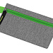 Универсальный пенал из переработанного полиэстера RPET "Holder", серый/зеленый