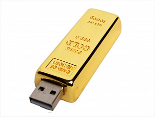 USB 3.0- флешка на 32 Гб в виде слитка золота (USB-флешка на 32 Гб в виде слитка золота, золотой)