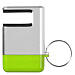 Подставка-брелок для мобильного телефона "GoGo", серебристый/зеленый