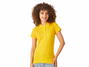 Рубашка поло "First" женская, золотисто-желтый