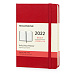 Ежедневник датированный А6 (Pocket) Classic на 2022 г. (Ежедневник Moleskine Classic (2022), Pocket (9х14), красный, твердая обложка)