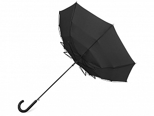 Зонт-трость "Wind", полуавтомат, черный