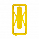 Чехол-бампер универсальный для смартфонов #1, р. 4.5"-6.5", желтый, OLMIO