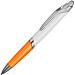 Ручка шариковая «Призма», белый/оранжевый