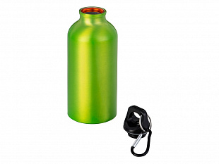 Бутылка "Hip S" с карабином 400мл, зеленое яблоко