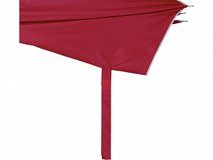 Зонт-трость полуавтомат "Майорка", красный/серебристый (Р)