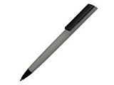 Ручка пластиковая soft-touch шариковая «Taper», серый/черный