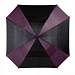 Зонт трость "Helen", механический 30", черный/темно-лиловый