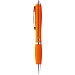 Ручка пластиковая шариковая "Nash", оранжевый, синие чернила