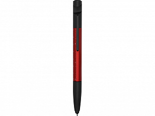 Ручка-стилус пластиковая шариковая многофункциональная (6 функций) «Multy», красный