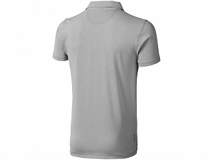 Рубашка поло "Markham" мужская, серый меланж/антрацит